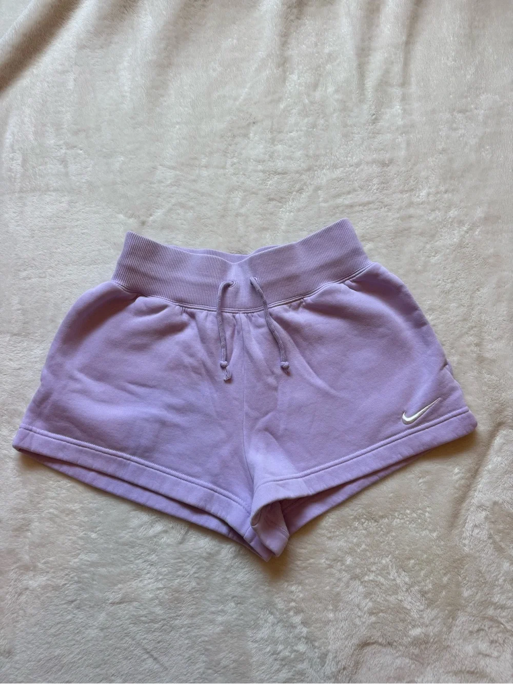 Nike Women's Lavender Terry Lounge Shorts
